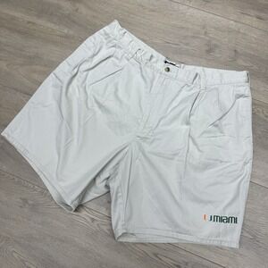 University Of Miami Antigua Khaki Chino Shorts Men's Preppy College